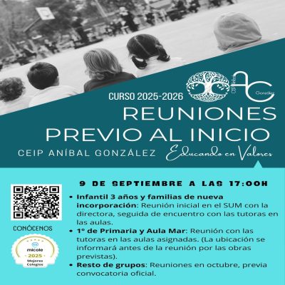 Las familias del CEIP Aníbal González se preparan para el nuevo curso con encuentros informativos.